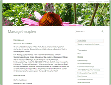 Tablet Screenshot of massagetherapien.ch